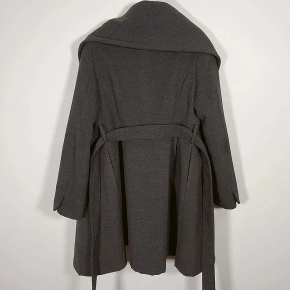 PINK MARTINI |  GREY BELTED COAT - Picture 12 of 12